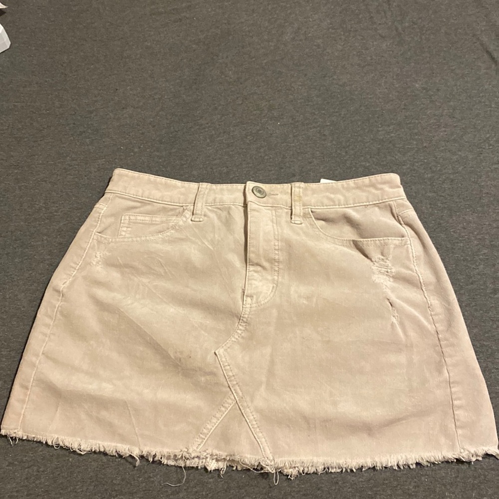 american eagle jean skirt